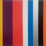 JOHN NIXON<br />Untitled 2008<br />Colour Group E (Random) enamel on MDF 45 x 60cm